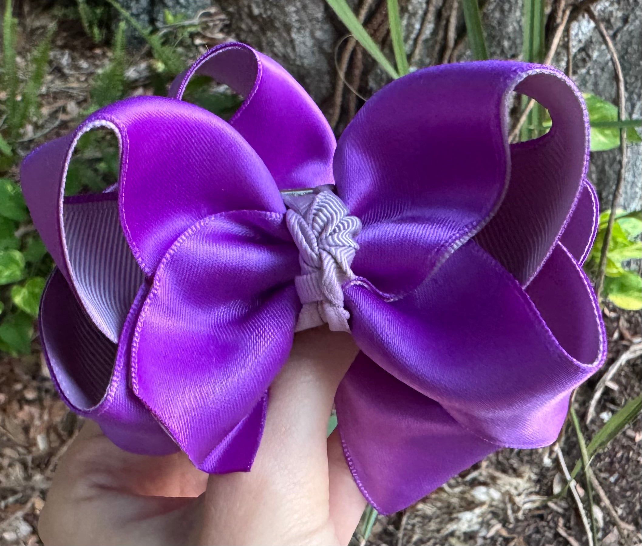 Purple Satin Piggies